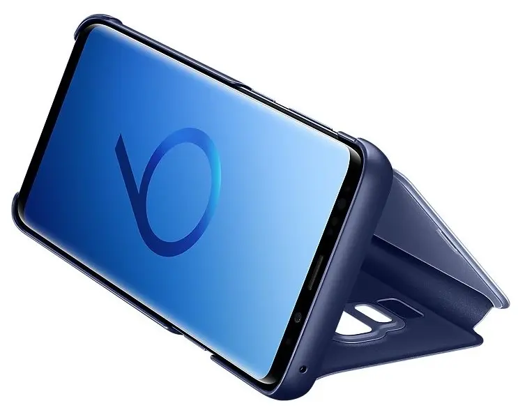 Husă de protecție Samsung Clear View Cover Galaxy S9+, albastru