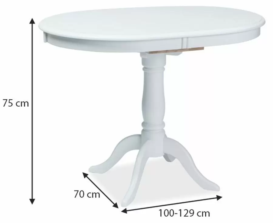 Masă Signal Dello 100, alb