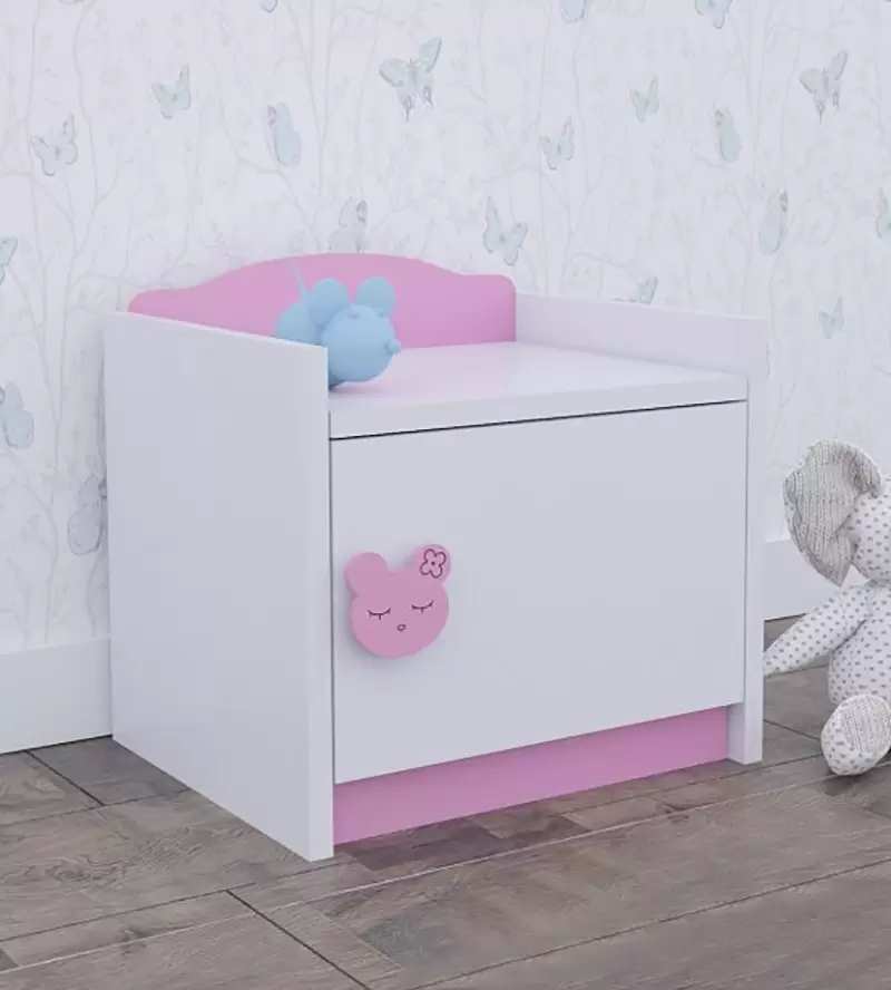 Mobilă pentru copii Happy Babies Baby Mix 31, alb/roz