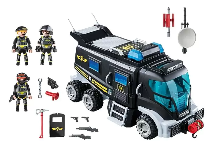 Игровой набор Playmobil Tactical Unit Truck, черный