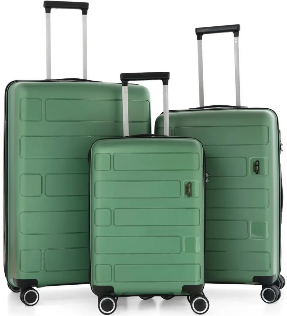 Set de valize CCS 5236 Set, verde
