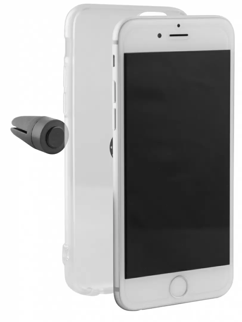 Husă de protecție KSIX Magnetic Clip IPhone 7/8+, transparent