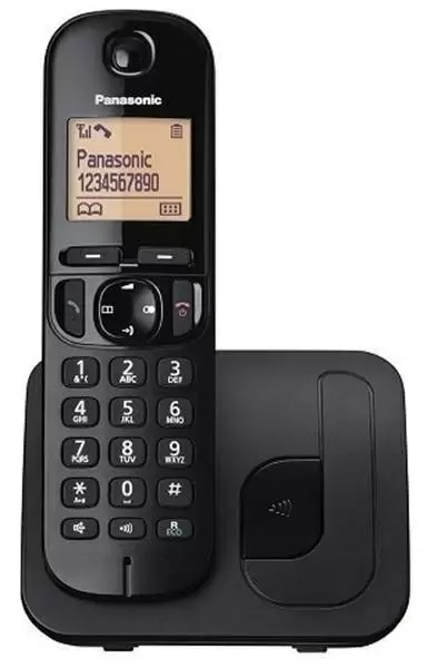 Telefon fără fir Panasonic KX-TGC210PDB, negru