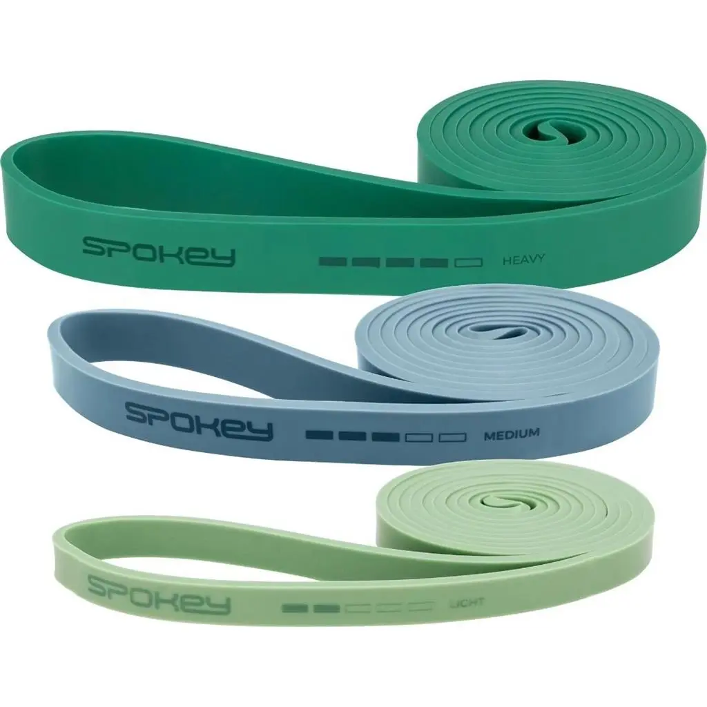 Expander Spokey Power Set (945959), verde/albastru/verde deschis pe tehnoparc.md Expander Spokey Power Set (945959), verde/albastru/verde deschis