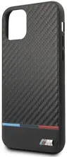 Чехол CG Mobile BMW M Carbon Tricolore for iPhone 11, черный на tehnoparc.md Чехол CG Mobile BMW M Carbon Tricolore for iPhone 11, черный