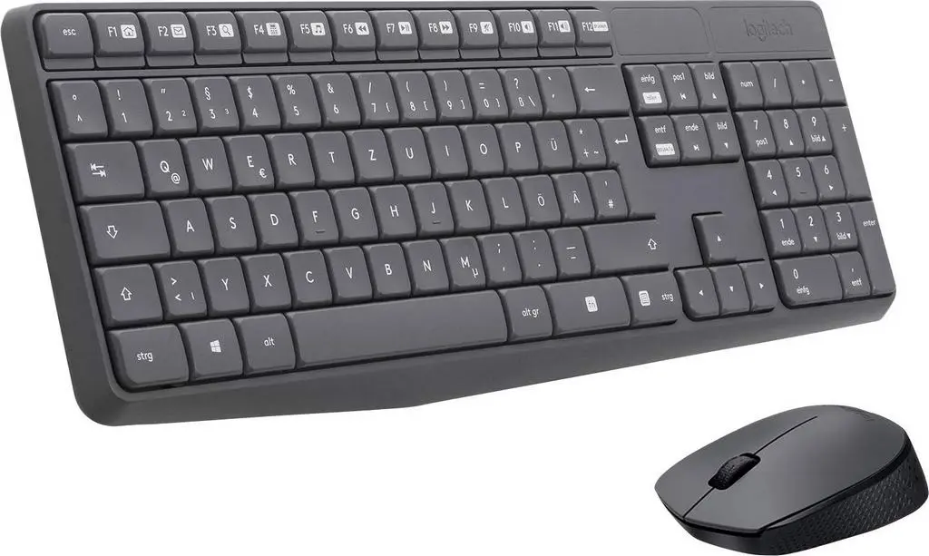 Комплект Logitech MK235 (RU), серый