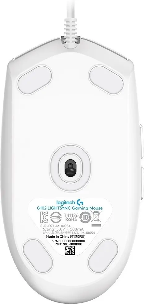Mouse Logitech G102 Lightsync, alb