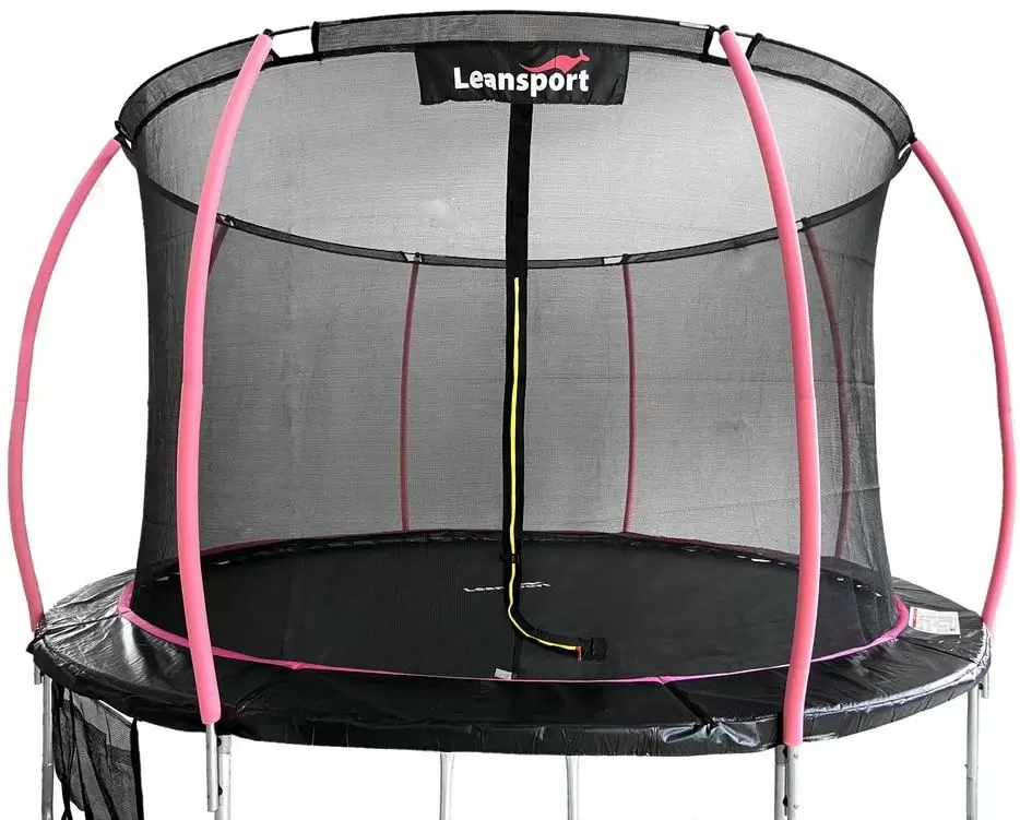 Батут Lean Sport Base 183см, черный/розовый