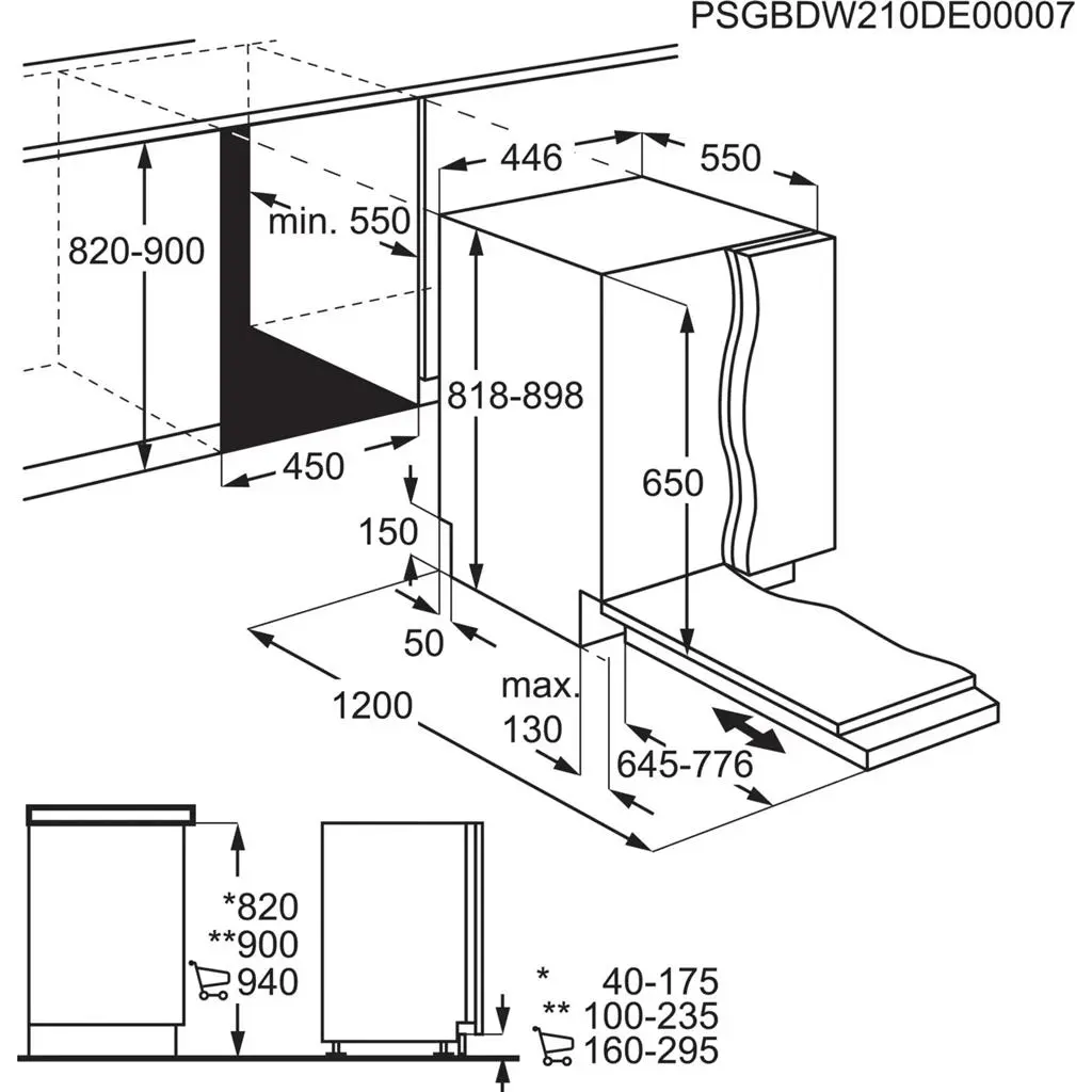 Mașini de spalat vase incorporabila Elecrolux EEA23200L pe tehnoparc.md Mașini de spalat vase incorporabila Elecrolux EEA23200L