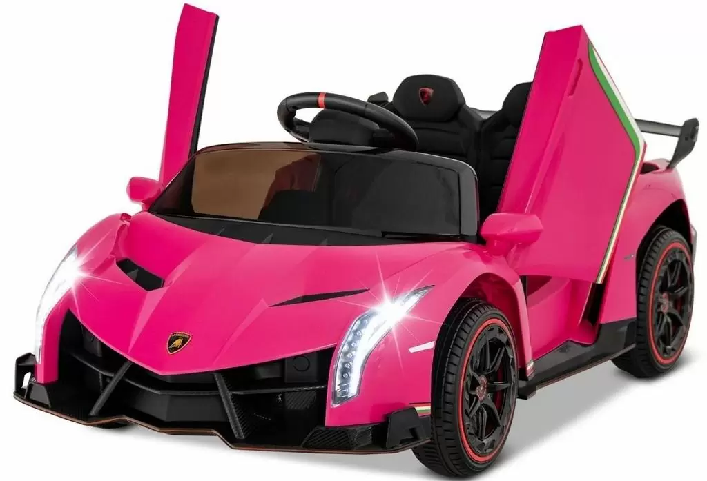 Mașină electrică Costway Lamborghini TQ10175DE-MH, roz