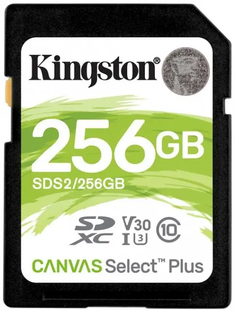 Карта памяти Kingston SDXC Canvas Select Plus, 256GB