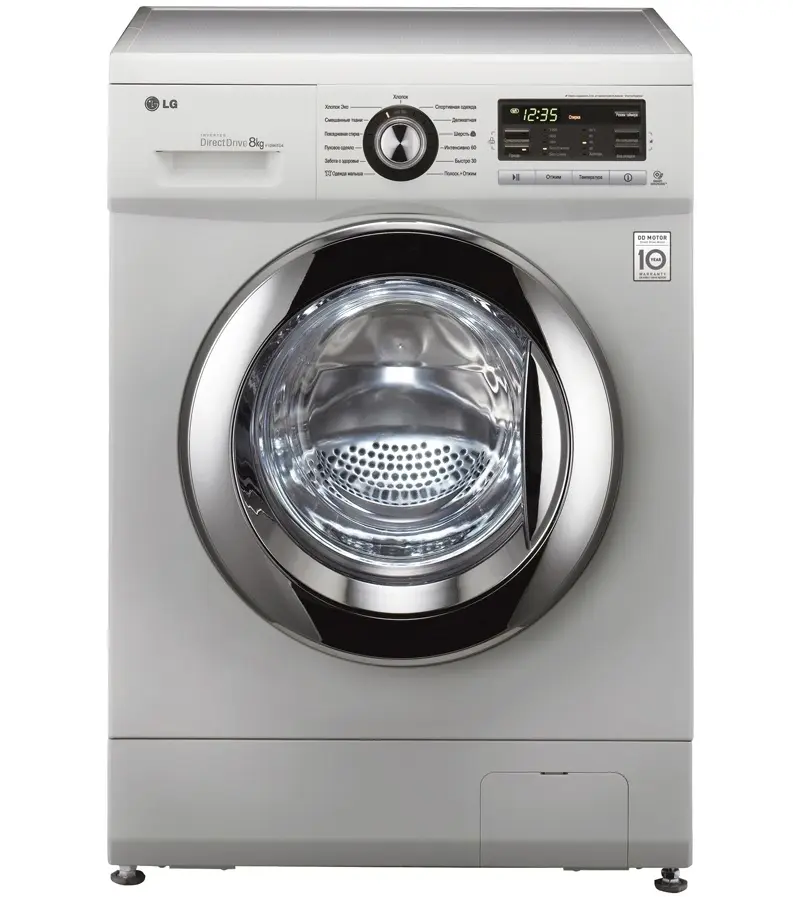 Maşină de spălat rufe LG F1296TD4, argintiu