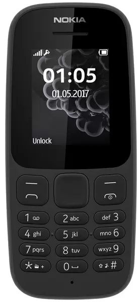 Мобильный телефон Nokia 105 (2019), черный
