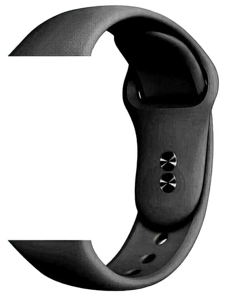 Curea Helmet Apple Watch Strap Silica 42/44 M/L, negru