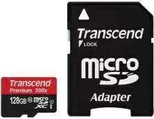 Карта памяти Transcend Premium 400x microSDXC UHS-I, 128ГБ