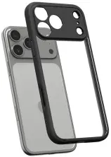 Чехол Spigen iPhone 17 Pro Ultra Hybrid Matte Black ACS10343, черный