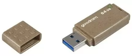 Flash USB Goodram UME3 Eco Friendly 64GB, cafeniu