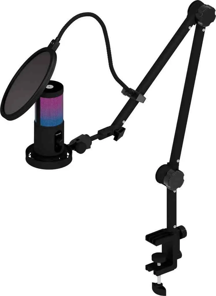Microfon Hator Signify RGB Pro+, negru