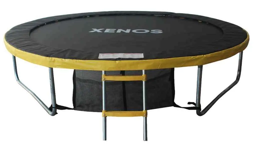 Батут Xenos XT-8FT 244cm, черный/желтый