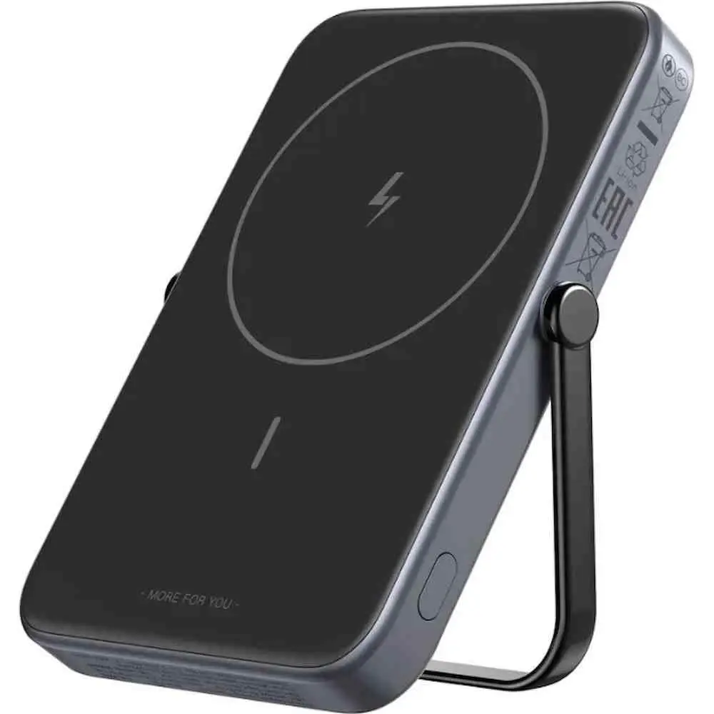 Внешний аккумулятор Ugreen Uno Series Magnetic Wireless 10000mAh, серый на tehnoparc.md Внешний аккумулятор Ugreen Uno Series Magnetic Wireless 10000mAh, серый