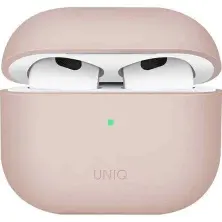 Husă pentru căști Uniq Lino Hybrid Blush for AirPods 3rd Gen, roz