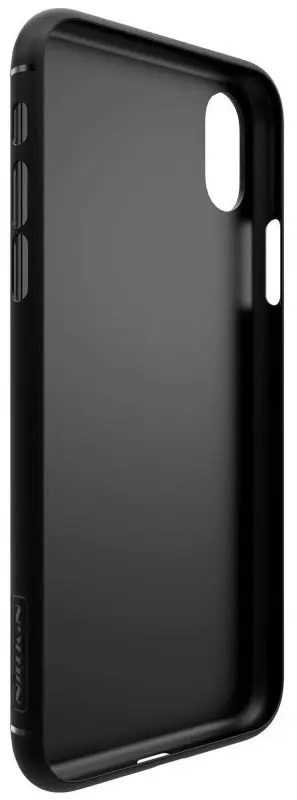 Husă de protecție Nillkin Apple iPhone XS/X Synthetic Fiber, negru/gri