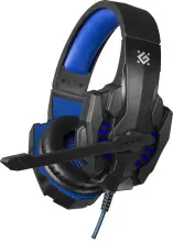 Наушники Defender Warhead G-390, черный/синий на tehnoparc.md Наушники Defender Warhead G-390, черный/синий