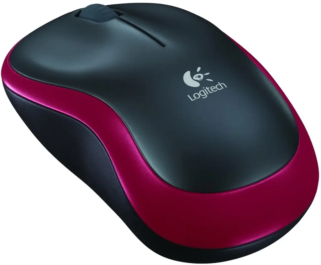 Мышка Logitech Wireless Mouse M185, красный