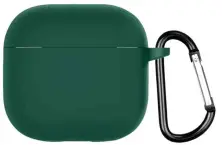 Husă pentru căști Helment Case Silicone Airpods 4 (AIRPOD4DB), verde pe tehnoparc.md Husă pentru căști Helment Case Silicone Airpods 4 (AIRPOD4DB), verde