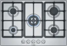 Газовая панель Bosch PGQ7B5B90, нержавеющая сталь