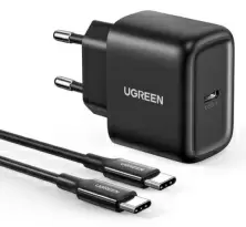 Зарядное устройство Ugreen Type-C to Type-C 25W 50581, черный