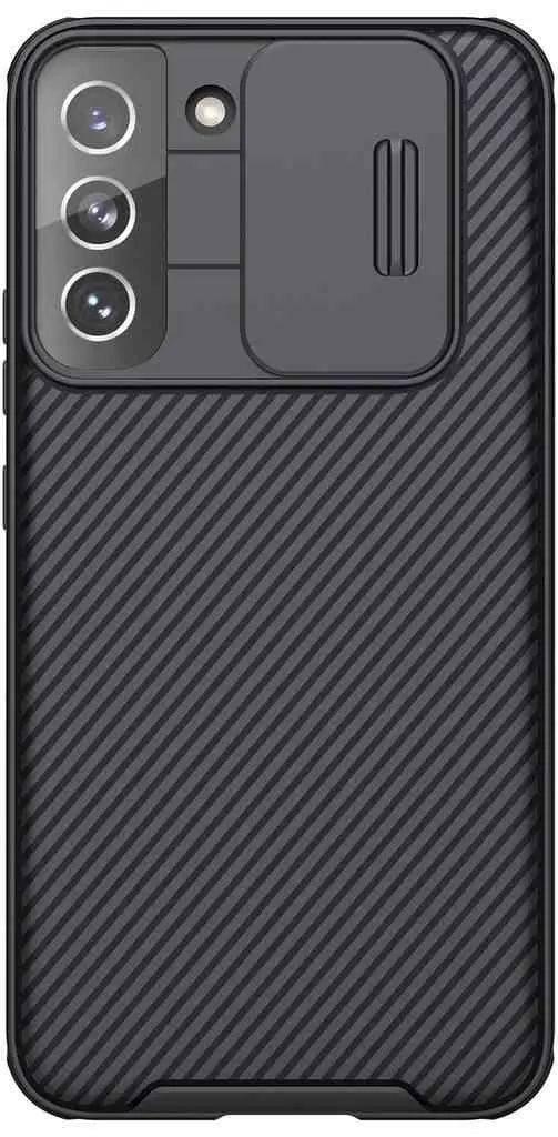 Чехол Nillkin Carbon Cam Shield Pro Samsung Galaxy S22+, черный на tehnoparc.md Чехол Nillkin Carbon Cam Shield Pro Samsung Galaxy S22+, черный