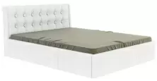 Кровать BonMebel Laguna кожзам/подъемный механизм 120x20см, белый