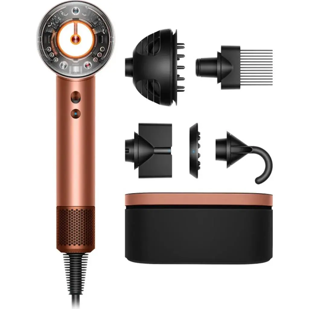Uscător de păr Dyson HD16 Supersonic Nural Amber silk/ Pink champagne, bronz pe tehnoparc.md Uscător de păr Dyson HD16 Supersonic Nural Amber silk/ Pink champagne, bronz