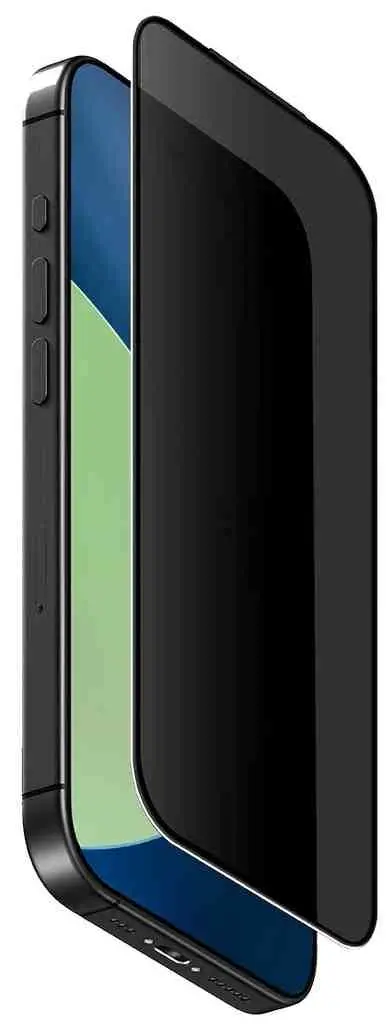 Защитное стекло Uniq Screen Protector for iPhone 17 Air Privacy Optix Covex Black