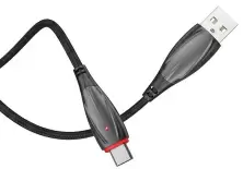 Cablu USB Hoco U71 Star For MicroUSB, negru