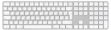 Клавиатура Apple Magic Keyboard with Touch ID and Numeric Keypad Russian, серебристый