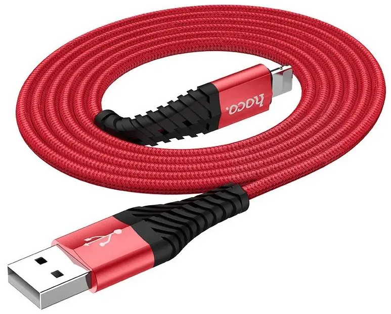 USB Кабель Hoco X38 Cool For Lightning, красный