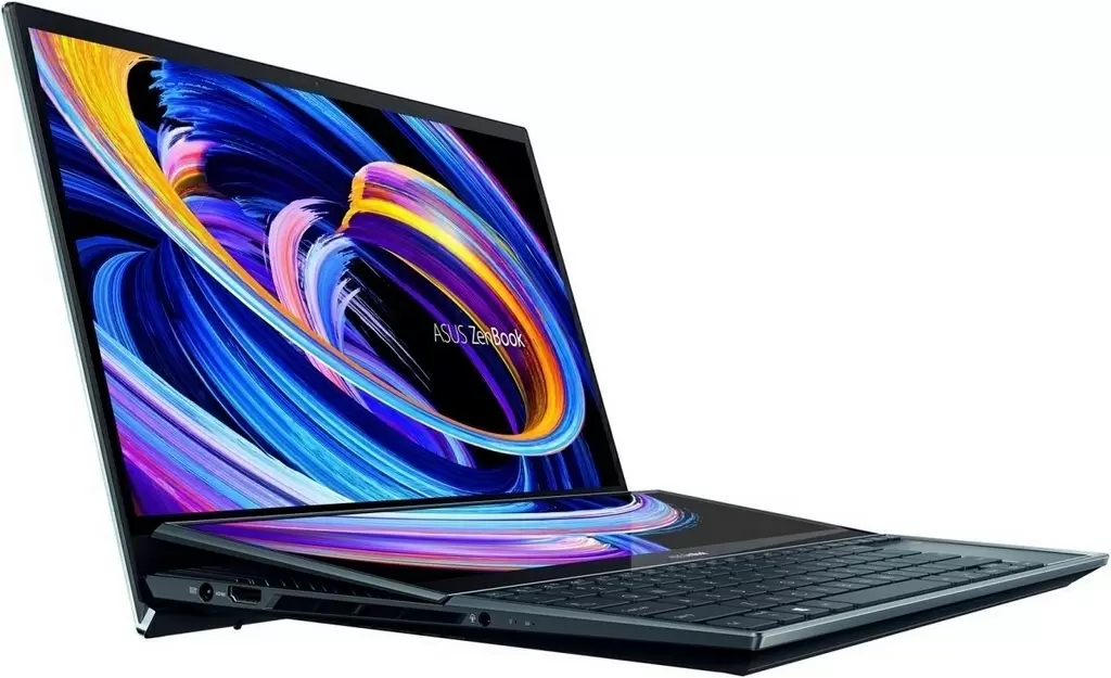 Ноутбук Asus Zenbook Pro Duo 15 UX582HM (15.6"/4K/Core i7-11800H/16GB/1TB/GeForce RTX 3060 6GB/Win 11), синий