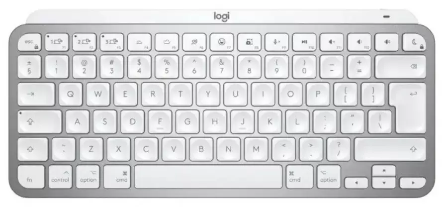Tastatură Logitech MX Mechanical Mini, gri/alb
