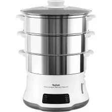 Aparat de gătit cu aburi Tefal VC502D10, alb pe tehnoparc.md Aparat de gătit cu aburi Tefal VC502D10, alb