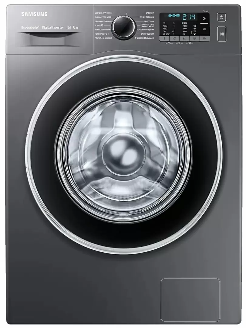 Maşină de spălat rufe Samsung WW80J52E0HX/CE, inox