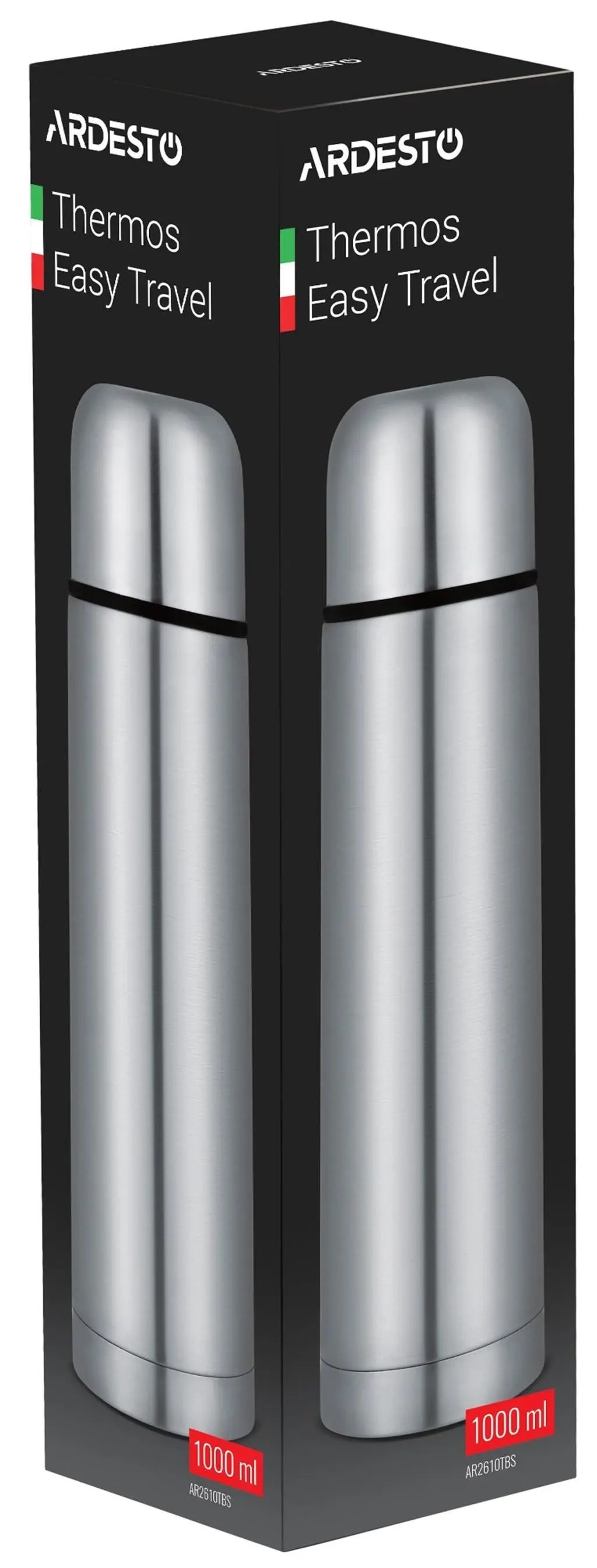Термос Ardesto AR2610TBS, нержавеющая сталь