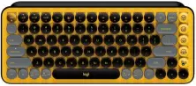 Tastatură Logitech POP Keys, negru/galben