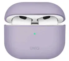 Husă pentru căști Uniq Lino Hybrid for AirPods 3rd Gen, violet