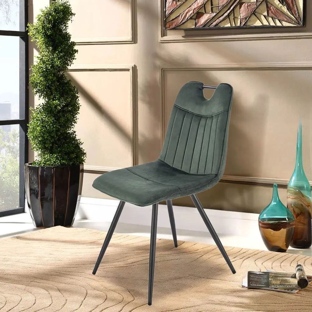 Scaun Halmar K521, verde/negru