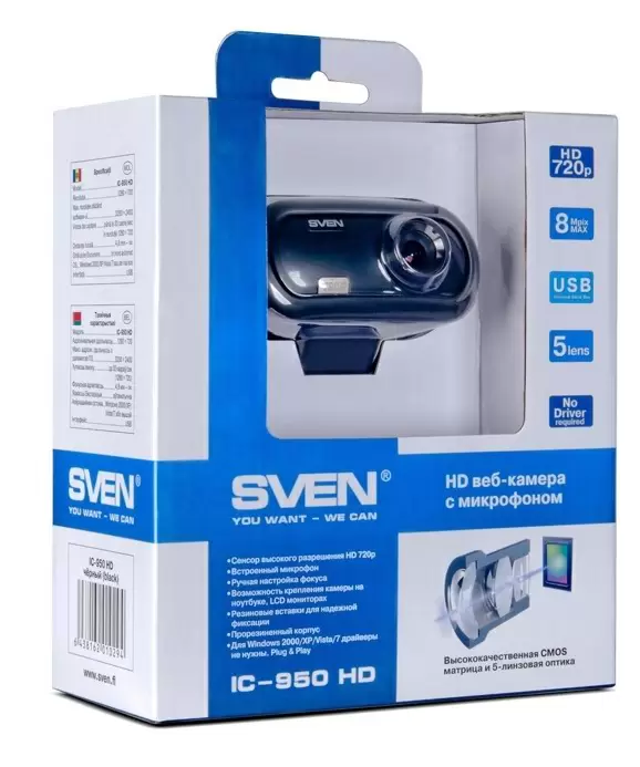 WEB-камера Sven IC-950, черный