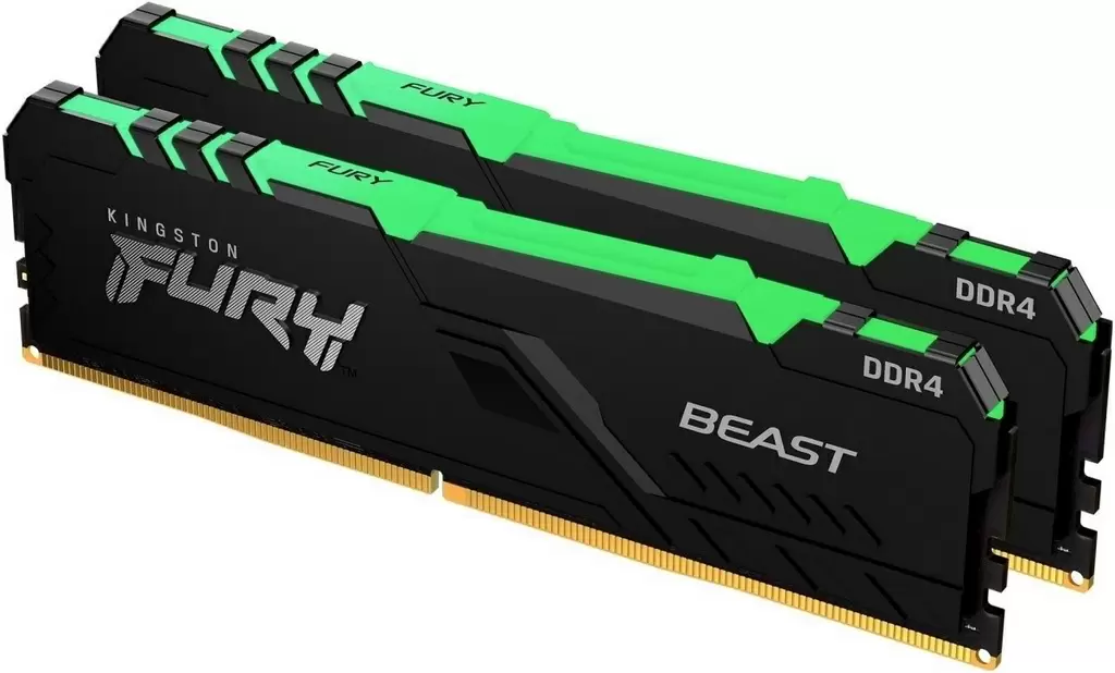 Memorie Kingston Fury Beast 32GB (2x16GB) DDR4-3733MHz, CL19, 1.35V