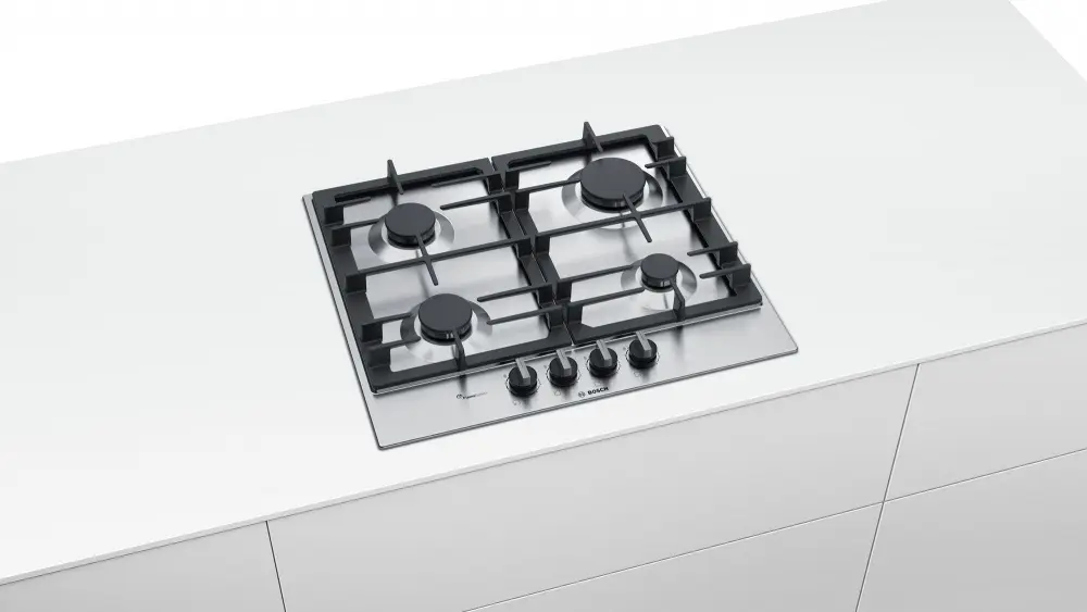 Газовая панель Bosch PCP6A5B90, нержавеющая сталь