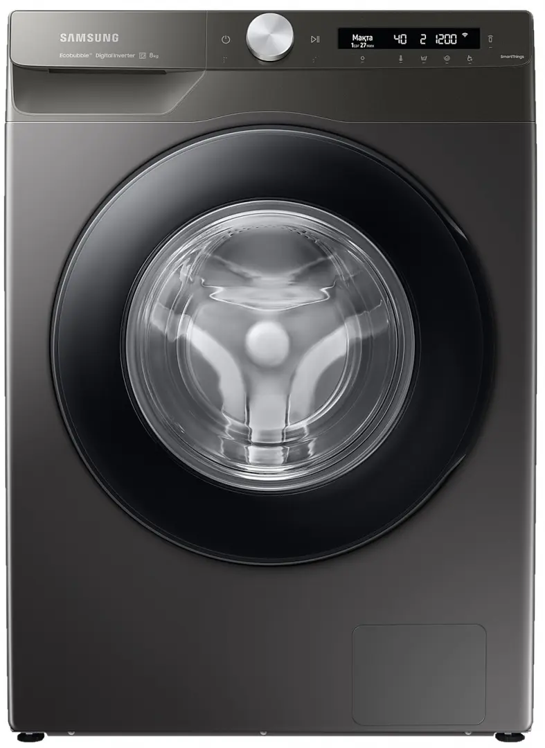 Maşină de spălat rufe Samsung WW80A6S24AN/LD, inox pe tehnoparc.md Maşină de spălat rufe Samsung WW80A6S24AN/LD, inox